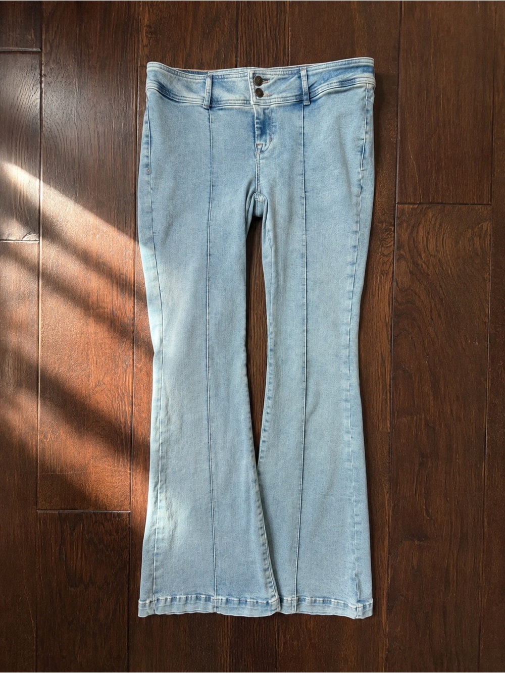 Even&Odd Light Blue High-Rise Flare Jeans for Women Sz 16T